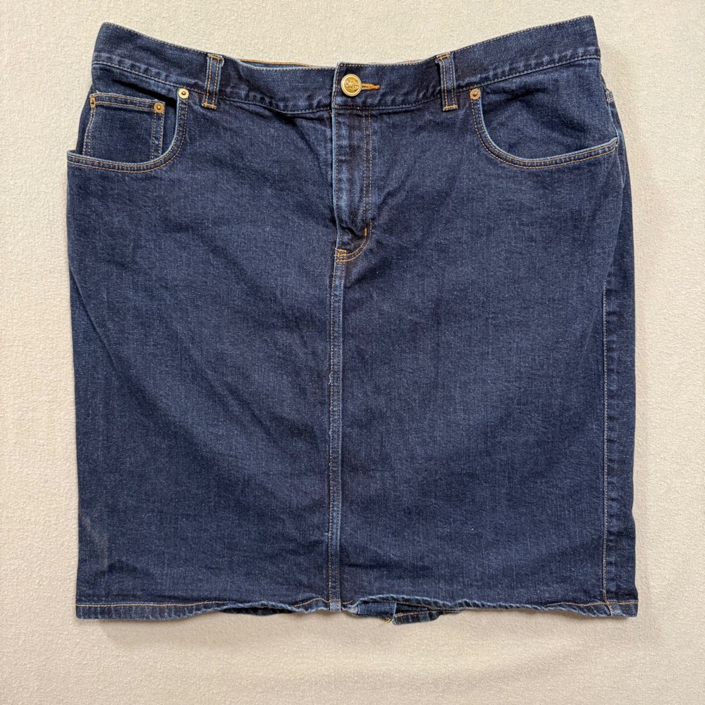 Lauren Ralph Lauren Vintage LRL 5-Pocket Denim Dark Wash Pencil Skirt Women 18W